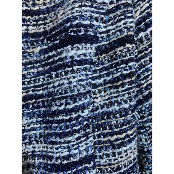 Alfred Dunner Petite Tweed Open Boxy Blazer Jacket - Picture 5 of 8